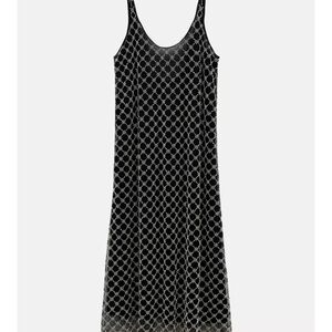 Black and White Patterned Dress